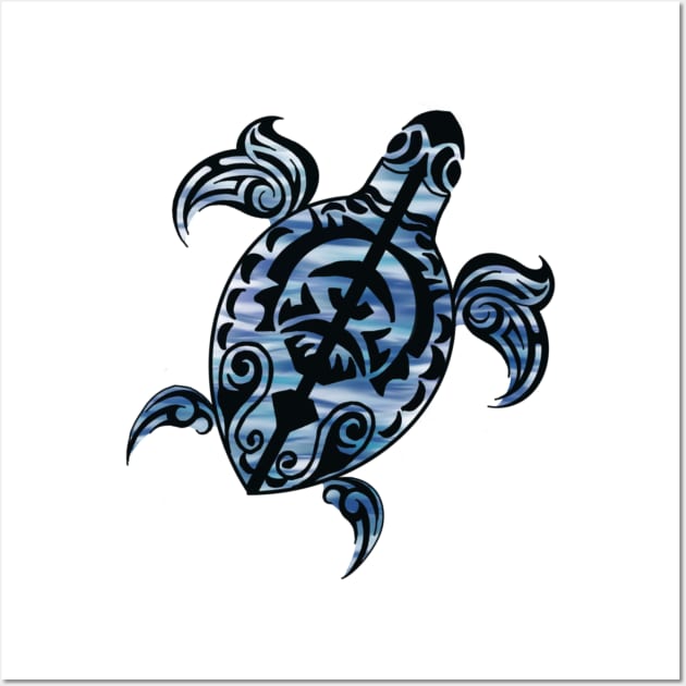 Sea turtle tribal Wall Art by RayRaysX2